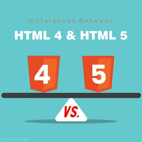html5 vs 4|HTML 4 vs. HTML5 .